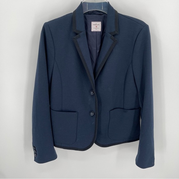 Gap Academy Blazer Jacket Navy Blue Single Breasted Front Pockets Size 6 - Picture 6 of 6